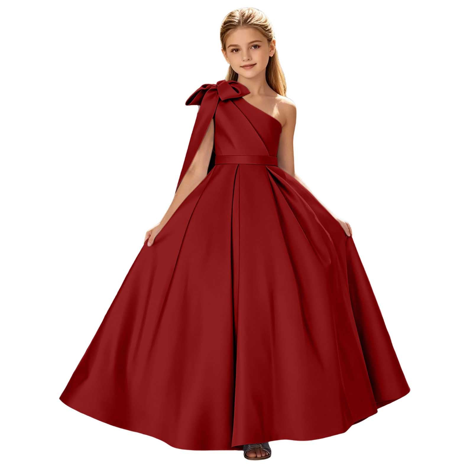 Kleid für Teenager, Mädchen, schulterfrei, langes Brautjungfernkleid, elegant, formell, Geburtstag, Festzug, Abschlussball, Kleid, ärmellos, A-Linie, fließend, Maxikleid, Schultanzkleidung
