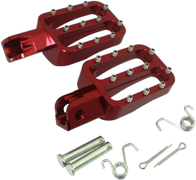 Miniatura 7 de TC-Motor Estriberas de aluminio CNC rojo para bicicleta de cross de fabricación china, 50 cc, 70 cc, 90 cc, 110 cc, 125 cc, 140 cc, 150 cc, 160 cc