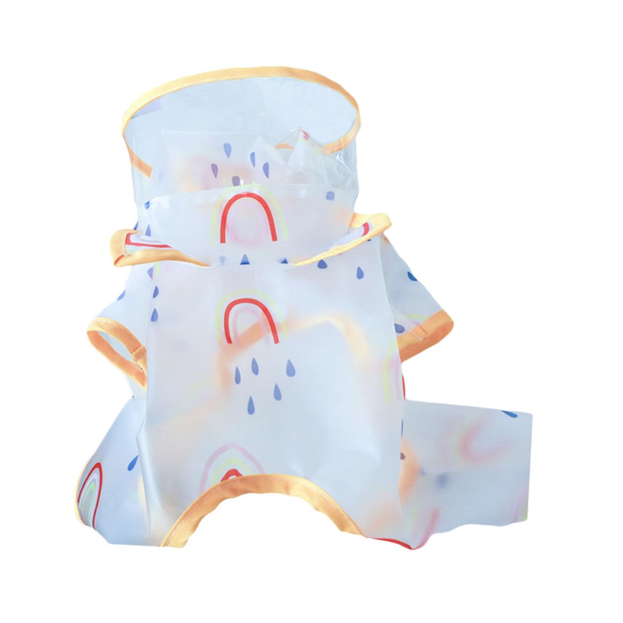 Toddmomy Puppy Raincoat Dog Poncho for Outdoor Use Lightweight and Stylish Design for Bad Weather Conditions Easy to Wear and Portable for Dogs