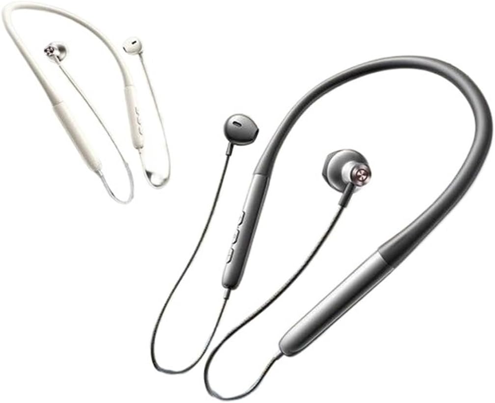 Headphones 5.2 Neck-Mounted Earphones Lifestyle Waterproof earplugs((4-Rolls) 12x40mm-J)