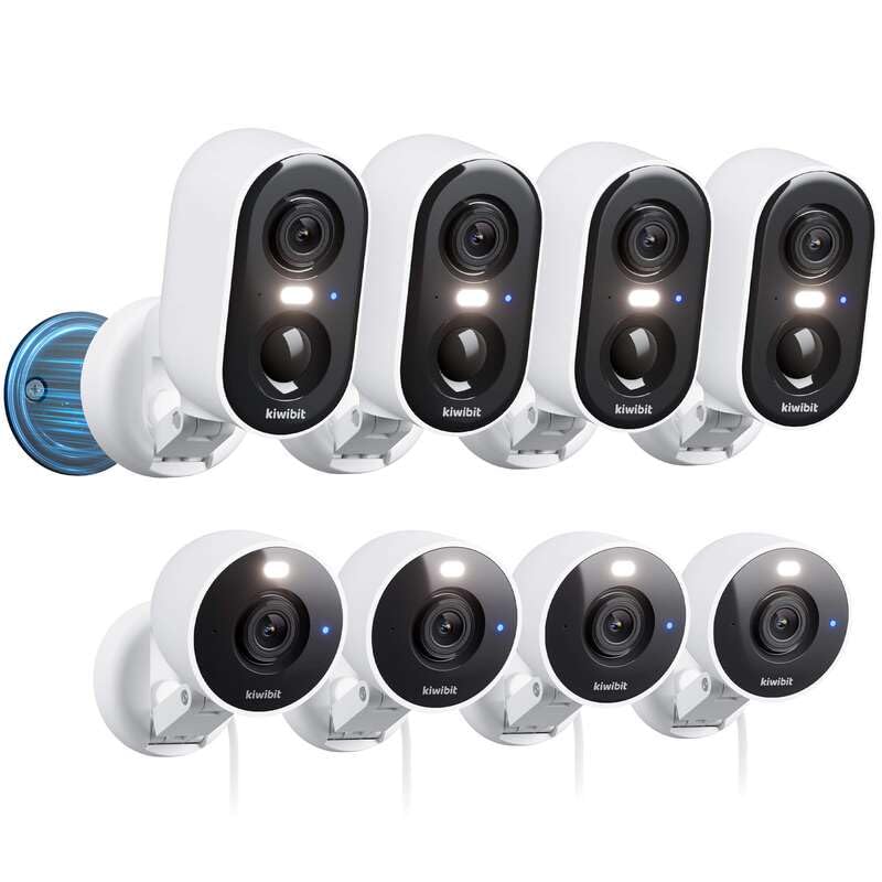 Kiwibit Battery Cam -4 Pack Wired Cam -4 Pack