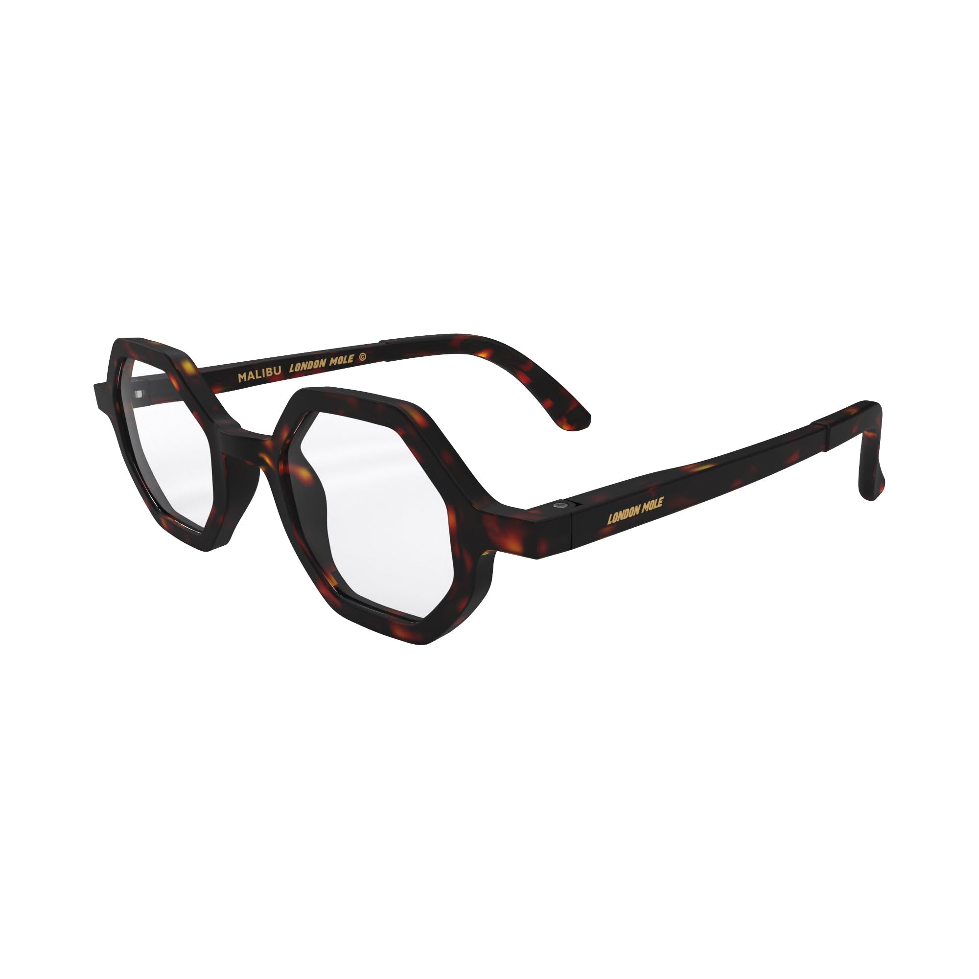 LONDON MOLE® Malibu reading glasses, Rubberised Tortoiseshell, 2x - Image 3