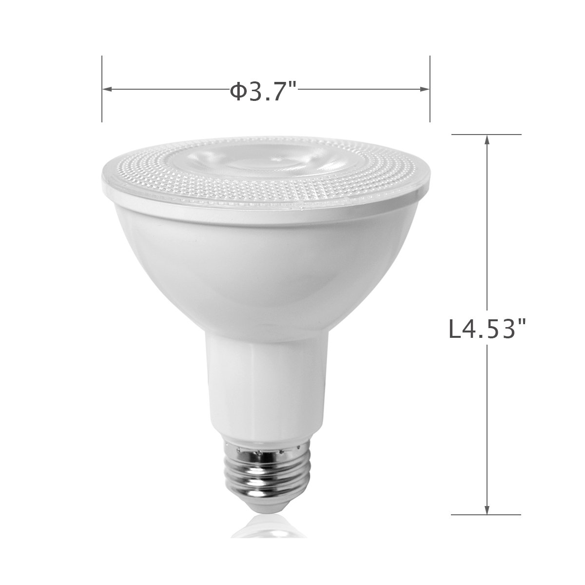 Paquete de 10 unidades LED PAR30 bombilla 12 W (75 W bombilla incandescente equivalente) luz, E27 Base (Casquillo) Luz blanca