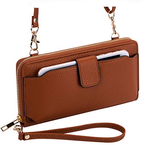 Image of K . A Womens Wristlet Wallet Crossbody Bag Cellphone Purse Handbag RFID Card Slots 2 Strap Wrist