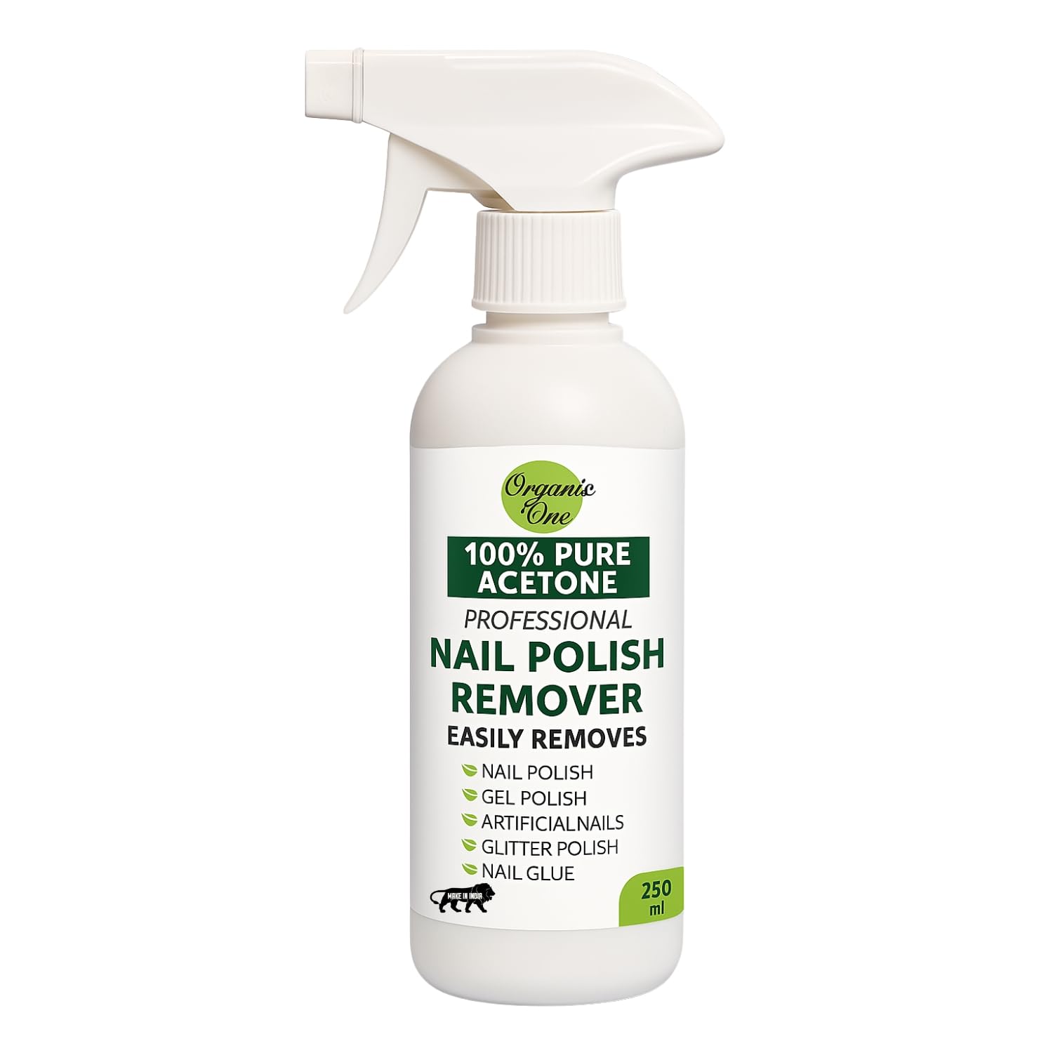 Acetone Nail Polish Remover - 250 ml | Professional Grade Formula | Fast Drying | Nourishing | Versatile Use | Easy to Use | No Residue
