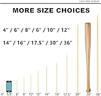 Vista 5 de HOPELF Brochetas de bambú natural de 6 pulgadas para barbacoa, aperitivo, fruta, cóctel, kabob, fuente de chocolate, parrilla, barbacoa, cocina