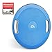 MSPORTS Balance Board Premium 40 cm średnicy wraz z plakatem z ćwiczeniami i aplikacją Work Out App gratis – deska terapeutyczna do fizjoterapii, deska do balansowania (niebieska)