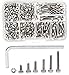 QTEATAK 300 Pcs M3 Stainless Steel Hex Socket Head Cap Screws Nuts Assortment Kit, Allen Wrench Drive, Precise Metric Bolts and Nuts Set for 3D Printed Project