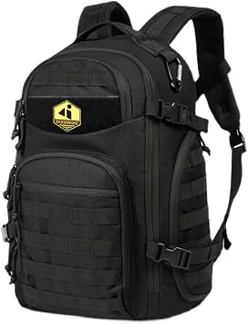 40L Hiking Backpack,Waterproof backpack with MOLLE System,Outdoor Camping and Travel Backpack Black