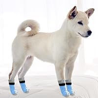 Vista 8 de PUPTECK Calcetines antideslizantes para perros con agarres de doble cara para perros pequeños, medianos y grandes, suelos de madera dura que evitan