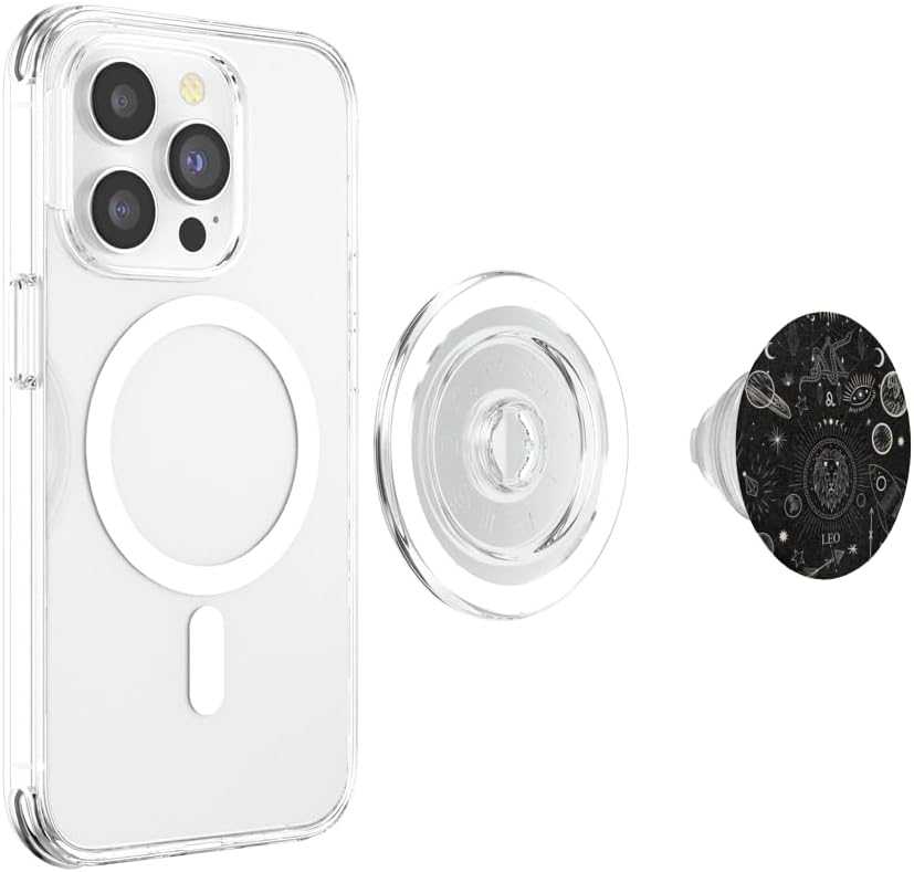 Galaxy Zodiac Sign Astrological Celestial Aesthetic Leo PopSockets PopGrip for MagSafe