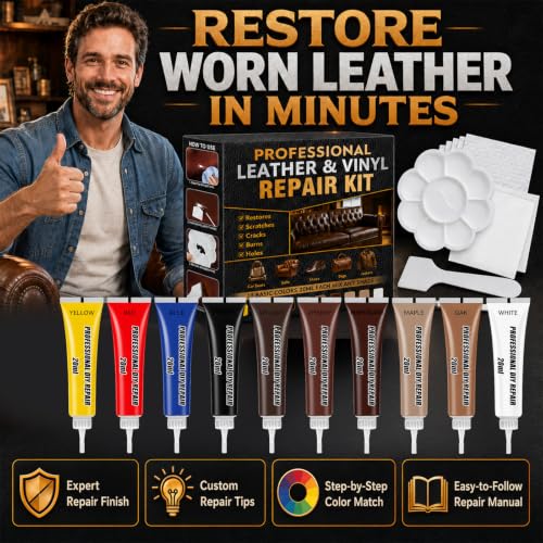 Nozerix 10-Color Leather Repair Kit