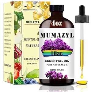 Lilac Essential Oil, Lilac Oil 4 Fl Oz 120ML for Diffuser Humidifier Yoga Cleaning DIY Candle Soap Making Essential Oils