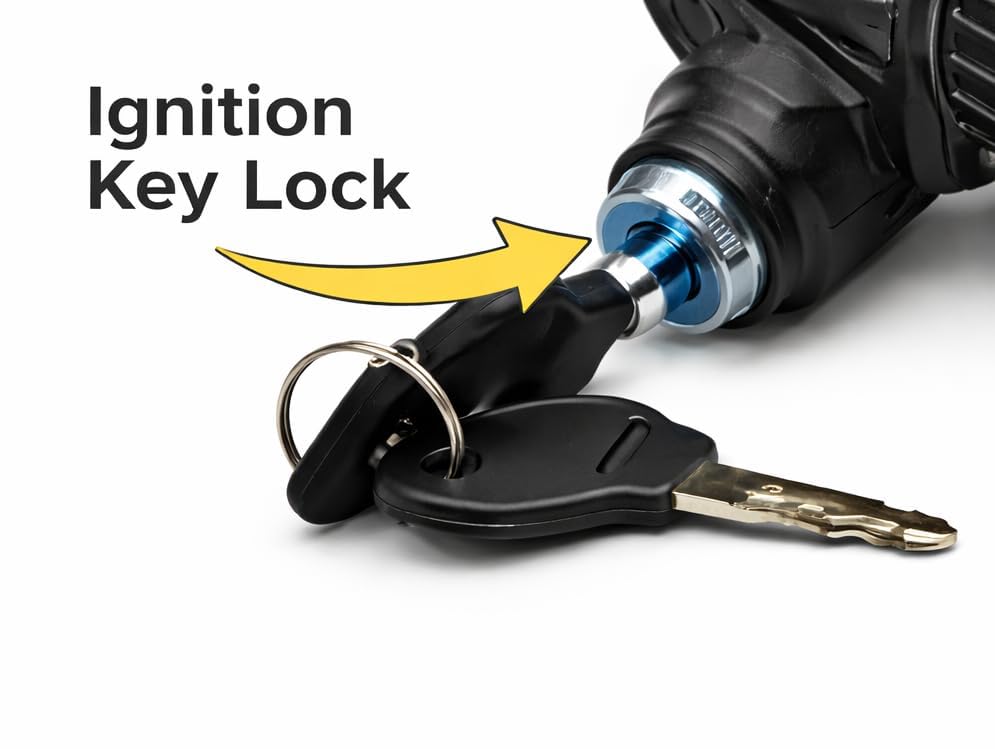 Image of 36V E-Bike Throttle with LED Display ON-OFF Key Lock for Electric Bike /bicycles /Scooter /E-Rckshaw
