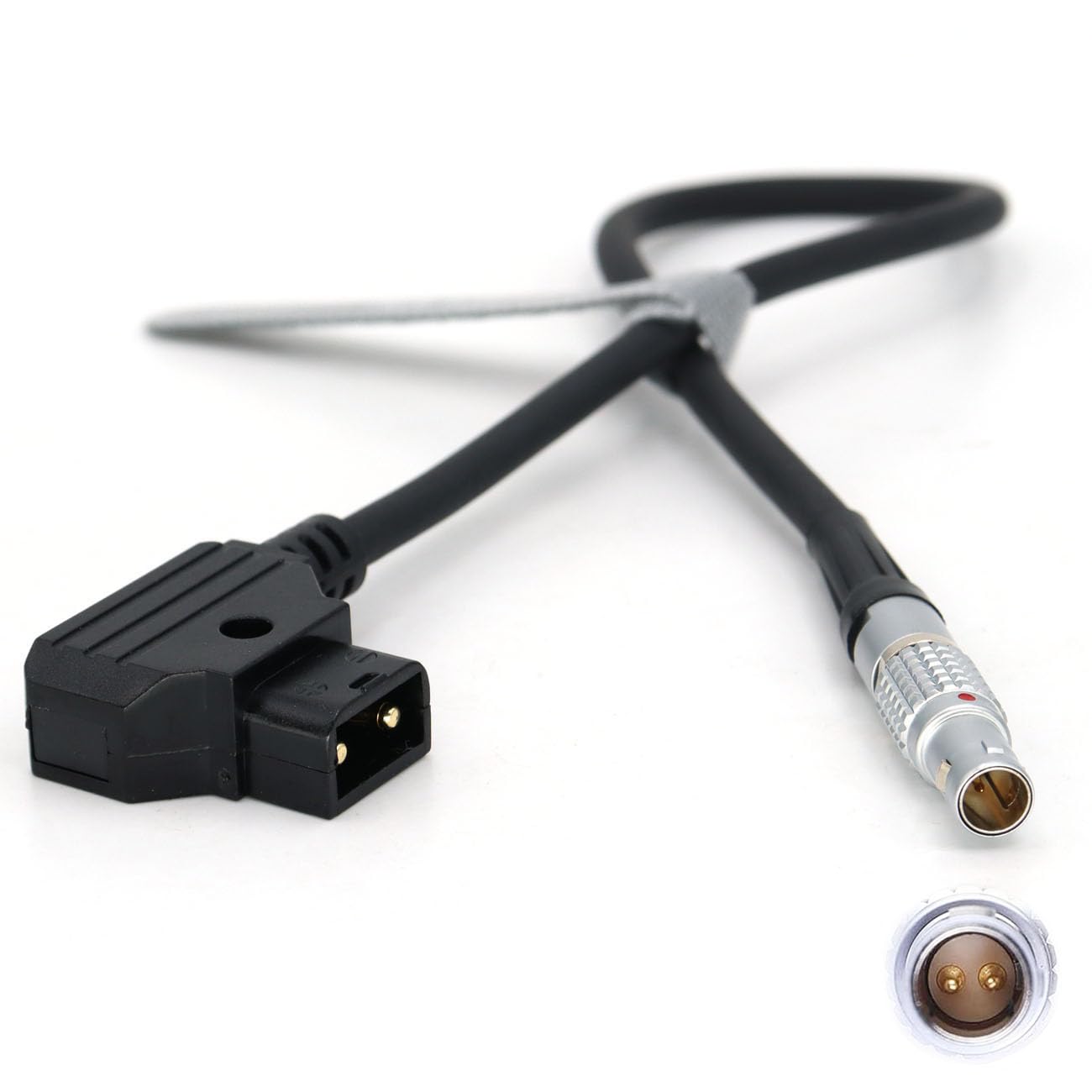 SZJELEN D-Tap to 0B 2 Pin Male Power Cable for Teradek Bond Teradek Bolt SmallHD Monitor Z CAM E2 Camera DJI Ronin ARRI 60cm/23.6 inches (Dtap -