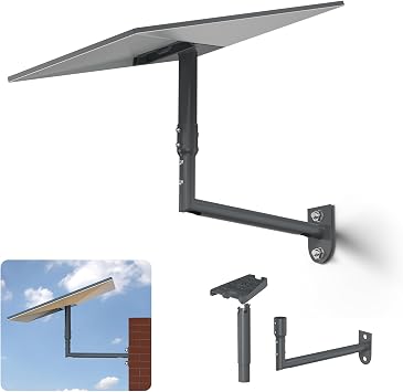 QUIDDITY Starlink Gen 3 Mounting Kit   360  Adjustable Wall & Roof Bracket with Pipe Adapter, Starlink Wall Mount Compatible with Starlink Standard 4/4X/Gen 3/Gen 2 Dishes