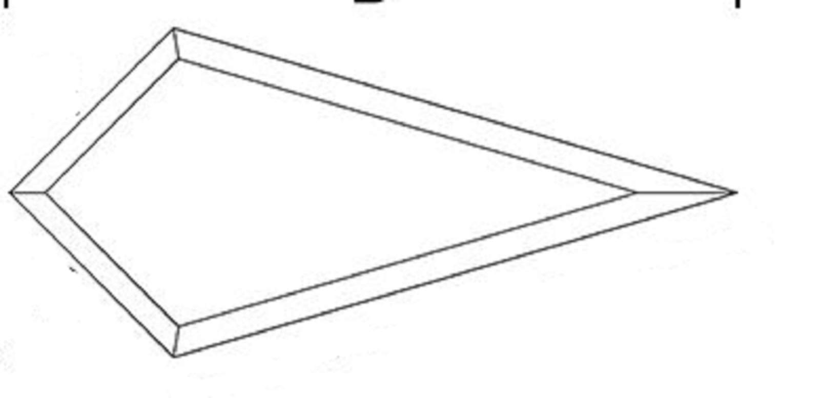 Teardrop Clear Glass Bevel 5 inches Long- Pack of 5 BVT04