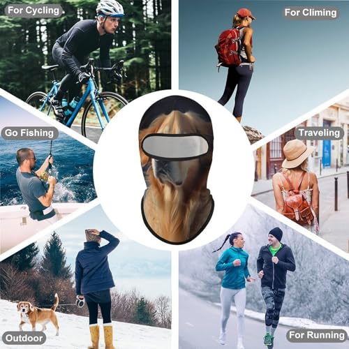 Balaclava para hombres y mujeres cubierta facial para ciclismo miniatura 6