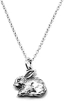 Vista 1 de KEVIN N ANNA Sterling Silver Small Rabbit Charm Necklace, 18