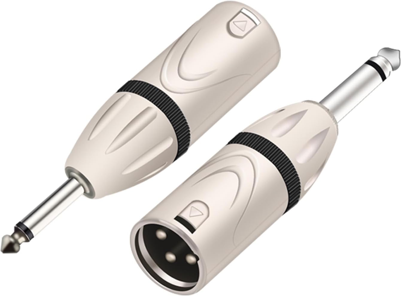 XLR to 1/4 Microphone Audio Adapter TS to 3 Pin XLR Splitter,6.35mm TS Male to XLR Male,XLR Male to 1/4 Guitar Accessories (XLR Male to 1/4 TS Male(D1049))