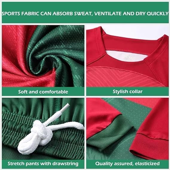 Soccer Jersey Kids,Soccer Jerseys for Boys,Kids Youth Jersey Shirt Socks Soccer Shirt G_ift Kit Set - Image 5