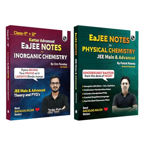 Image of PW EaJEE Handwritten Notes For Inorganic Chemistry By Om Pandey and Physical Chemistry By Faisal Razaq Combo Set of 2 Books | Chapterwise and Topicwise Questions [Paperback] Om Pandey and Faisal Razaq