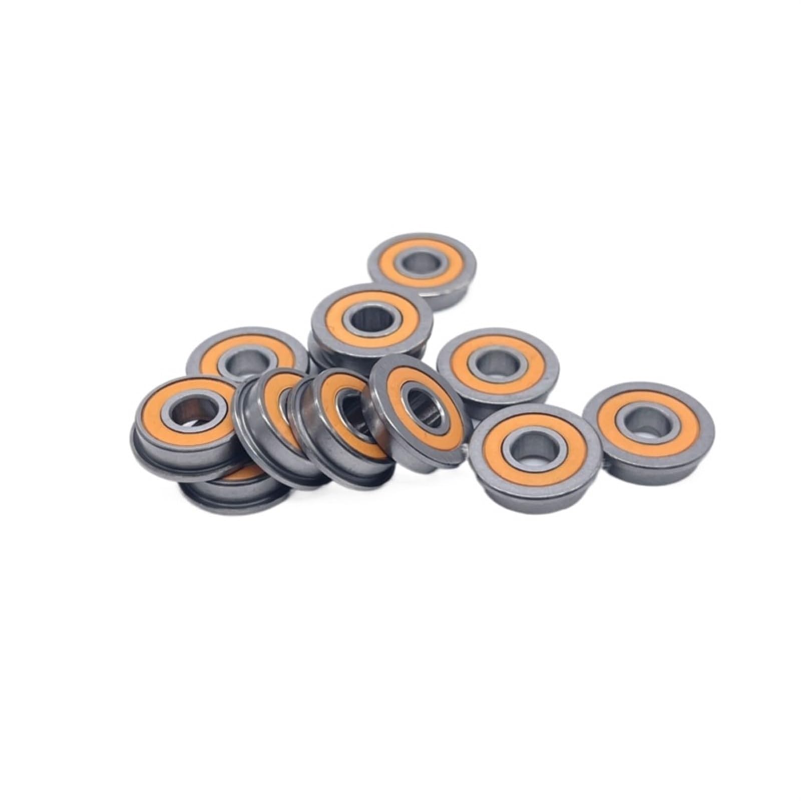 10 sztuk F695RS łożysko 5*13*4mm F695 Miniaturowe łożyska kulkowe kołnierzowe F695-2RS