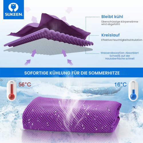 Kühltuch Set, kühlendes Handtuch Kühltücher Hals, Handtuch kühlend, Cooling Towel, Kühltücher Sport, Kühlendes Tuch… – Ansicht 4