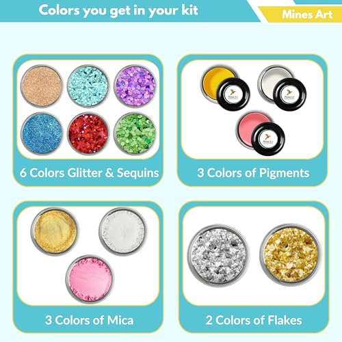 Mines Art 100 Pcs DIY Resin Art Kit - Image 4