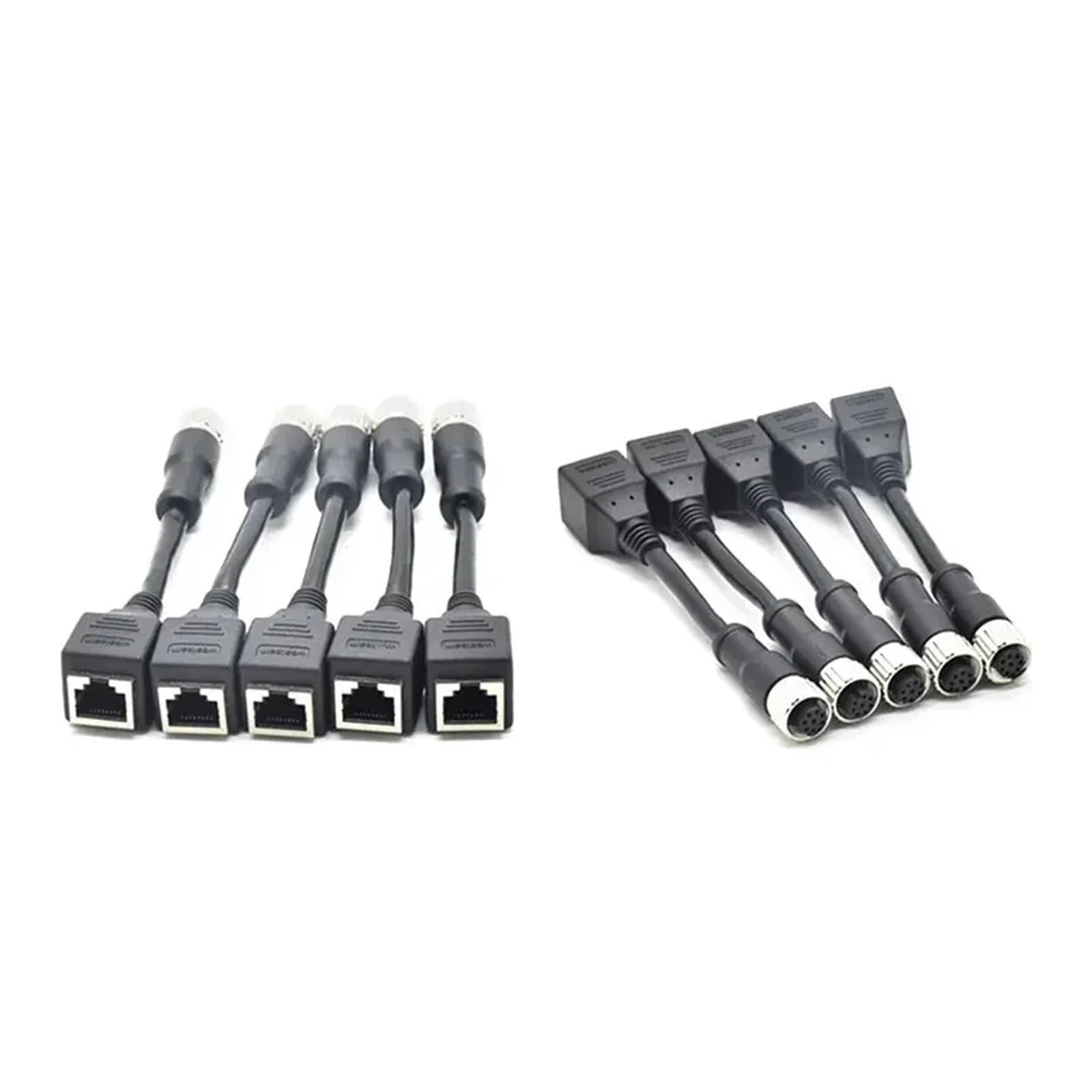 Connecteur étanche M12 8 broches vers RJ45, encodeur de type A vers capteur réseau femelle RJ45, codage A 8 broches vers connecteurs Rj45, 1 pièce(Customized)