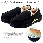Vonair Mens Moccasin Slippers Indoor Outdoor Slip on Warm House Shoes Breathable Moccasins for Men - Image 3
