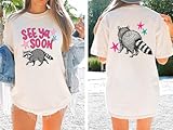 See Ya Soon Raccoon Summer, Funny Raccoon Summer Vacation Tee, Trash Panda T-Shirt, Racoon Summer Beach Tee