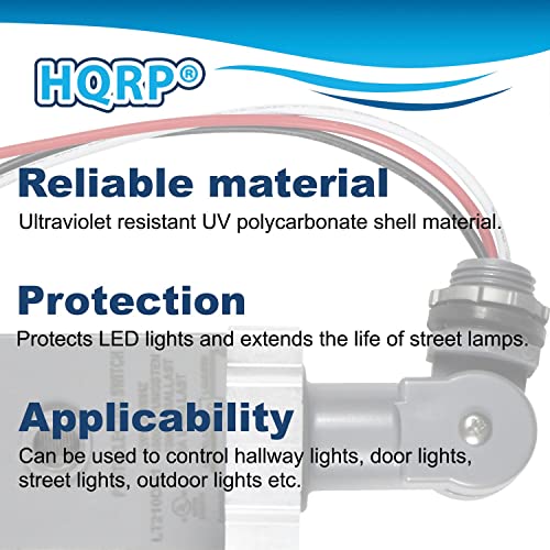 Hqrp Photocell Thermal Type Light Sensor Stem And Swivel Mount Dusk To Dawn Hardwired Switch Photoelectric Control For Barn Lights Outdoor, Back Yard Lightening, Outdoor Lighting, Etc. #TOP3