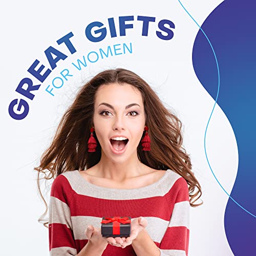 Rave Envy Colorful Tassel Earrings for Women - Layered Tassle Earrings - Choice of Color3