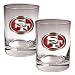 NFL San Francisco 49ers Two Piece Rocks Glass Set - Primary Logo