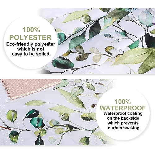 Rideau de douche polyester contre la moisissure vert 180x180