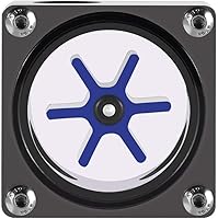 Vista 9 de Diyeeni Indicador de medidor, medidor de PC de rosca G1/4, impulsor de 6 vías de 3 vías medidor de refrigeración por agua para PC, con anillo