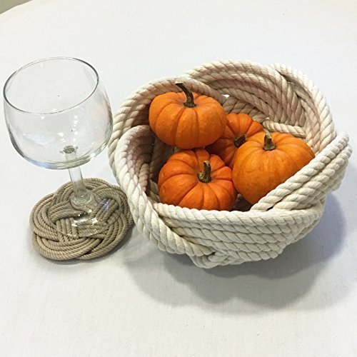 Nautical Rope Cotton Woven Knot Bowl Handmade Products