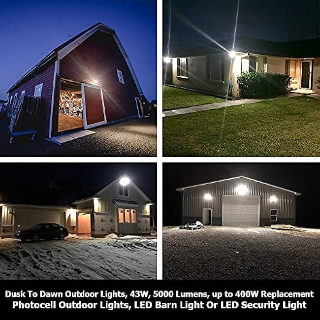 LED Barn Lights 43W 5000K Daylight Flood Light