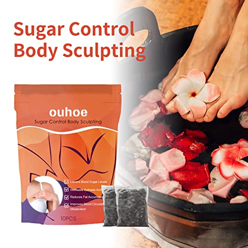Daily Beauty Sugar Control Body Beauty Foot Bath Bag Sugar Control Therapeutic Foot Soak Bag (Black,2*Bag) #TOP1