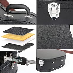 Housses pour guitare,Etui Rigide pour Guitare Acoustique Rembourrage Epais d’env 2cm Coffret de Rangement à L’intérieur… - Les Beatles, Paul McCartney, John Lennon, RIngo Starr, George Harrison Housses pour guitare,Etui Rigide pour Guitare Acoustique Rembourrage Epais d'env 2cm Coffret de Rangement à L'intérieur… – Image 3
