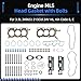 Head Gasket with Bolt Set, HS26487PT-2,for Ford Edge 11-18,for Explorer 11-19,for Flex 13-19,for Taurus 13-19,for Police Interceptor Sedan 13-19, for 3.5L 24V V6, Vin Code 8 C,VS50814R ES71324