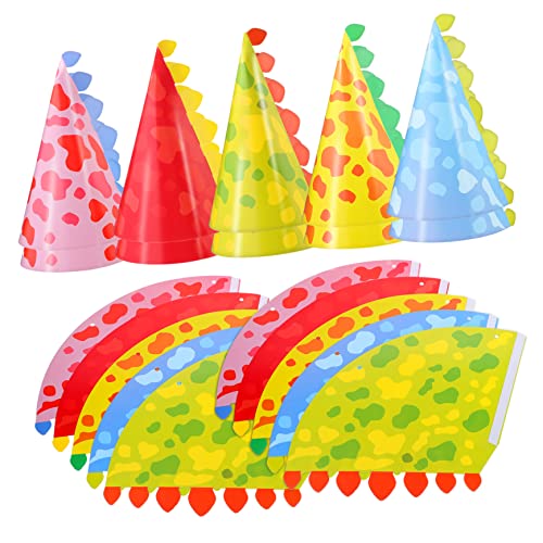Alipis 30 Pezzi Cappellini Compleanno per Cono con Tema Accessori per Feste Compleanno Colorati e Facili da Indossare per Foto Memorabili