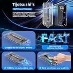 Tempered Glass 4 Way All Angles Privacy Screen Protector for iPhone 16, 360° All Direction Anti-spy Auto-Dust Removal, High Definition, Full Coverage No Bubble Easy Installation 2-Pack