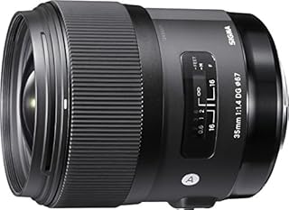 Sigma 35mm F1.4 Art DG HSM Lens for Nikon, Black, 3.7 x 3.03 x 3.03 (340306)