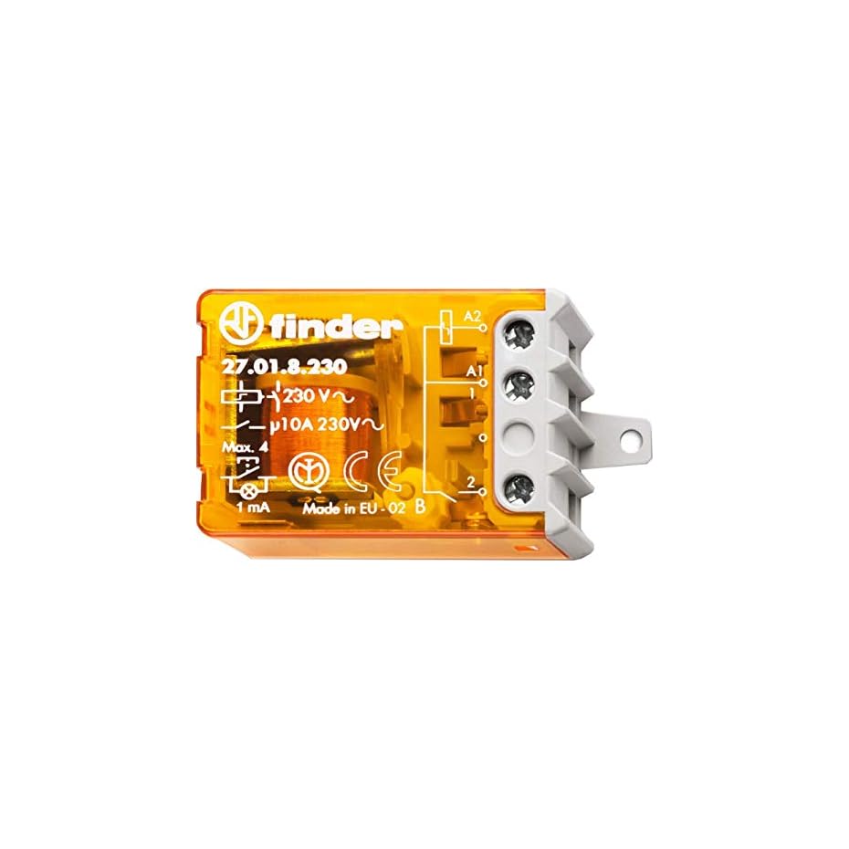 télérupteur pour encastrement finder 27.01.8.230.0000 1 1 no (t) 230 v/ac 10 a 2300 va 1 pc(s)