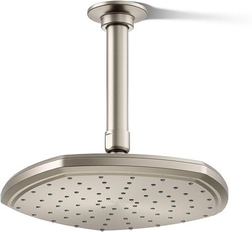 Miniatura 73 de KOHLER 27051-SN - Cabezal de lluvia de una sola función de 8 pulgadas, cabezal de ducha de un solo rociador, cabezal de ducha tipo lluvia, 2.5 GPM