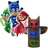 Hersteller aus West-Europa PJ Masks 2 große Pappschilder Wanddeko für Kindergeburtstag und Mottoparty // Party Kinderparty Mitgebsel Deko Figuren