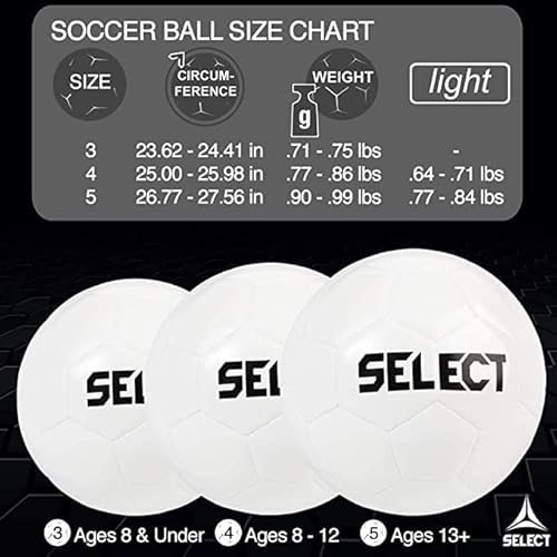 Select Numero 10 Match Turf Soccer Ball, White V23, Size 5 #TOP2