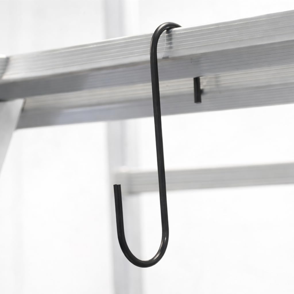 Échelle Multifonction 3en1 Télescopique en Aluminium Double - 3x6(marches) Polyvalente, Pliable, Jusqu'à 150kg, pour Les Travaux dans la Maison et Le Jardin, Légère 8 kg, Argent